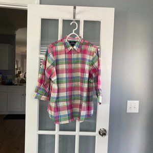 Chaps No Iron Blouse - 3/4th Sleeve